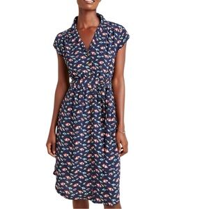 Maeve Anthropologie umbrella print button down shirt dress excellent condition